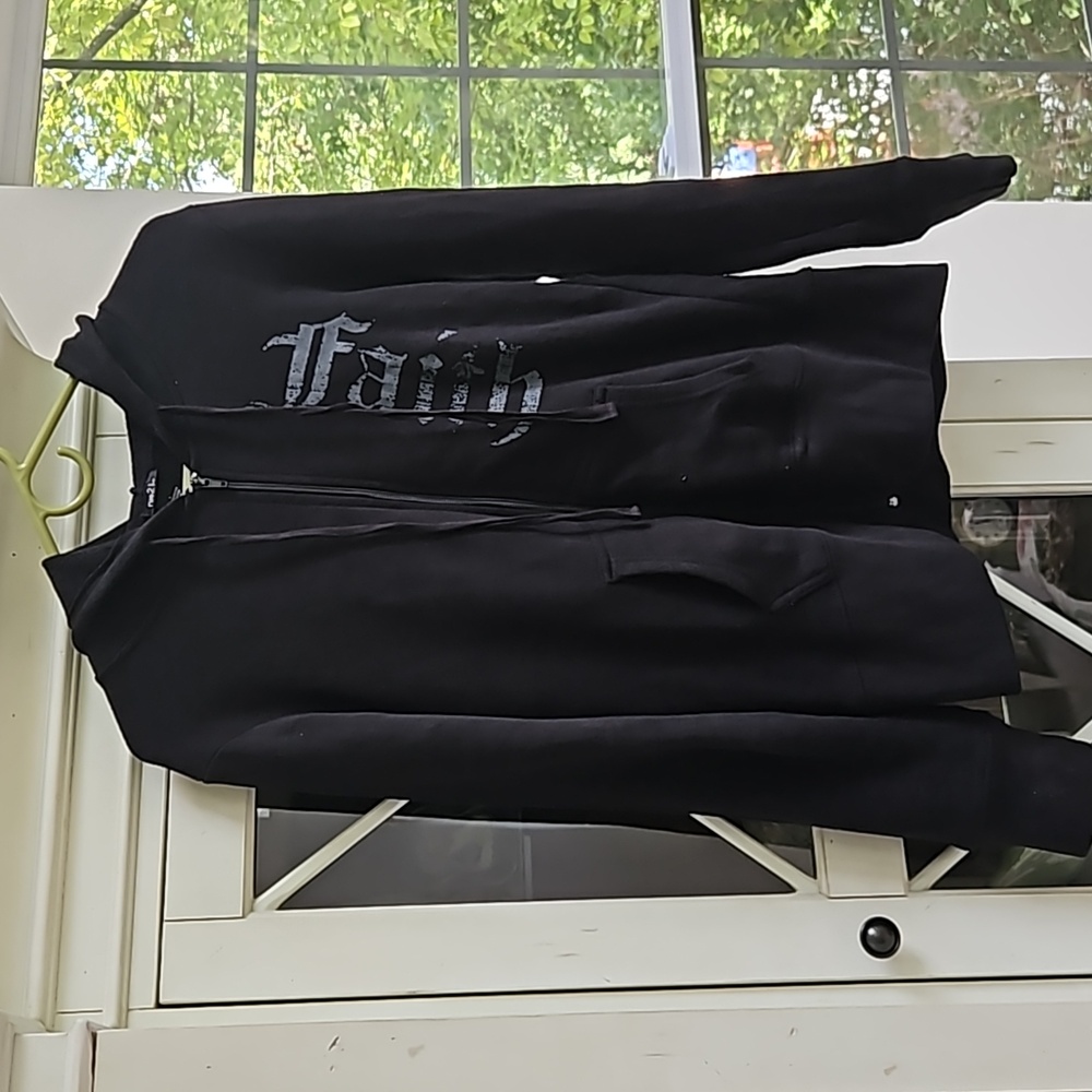 Rue21 Angel Wings Faith Zip-Up Hoodie